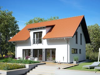 Fertighaus VIO 420 S130 qg1 von FingerHaus Schlüsselfertig ab 383650€, Satteldach-Klassiker Außenansicht 1