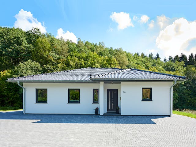 Fertighaus Carpe von Fingerhut Haus Schlüsselfertig ab 397269€, Bungalow Außenansicht 2