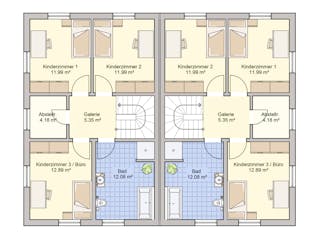 Fertighaus Duett 175 von Fingerhut Haus Schlüsselfertig ab 482163€, Pultdachhaus Grundriss 2