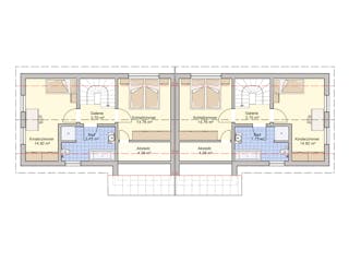Fertighaus Duett 95 von Fingerhut Haus Schlüsselfertig ab 340691€, Satteldach-Klassiker Grundriss 2