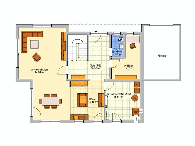 Fertighaus Freiburg von Fingerhut Haus Schlüsselfertig ab 597971€, Cubushaus Grundriss 1