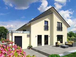 Fertighaus Granda von Fingerhut Haus Schlüsselfertig ab 474400€, Pultdachhaus Außenansicht 1