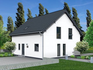 Fertighaus Junto 175 von Fingerhut Haus Schlüsselfertig ab 543590€, Satteldach-Klassiker Außenansicht 2