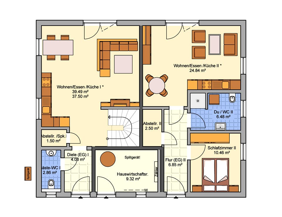 Fertighaus Junto 190 von Fingerhut Haus Schlüsselfertig ab 585218€, Satteldach-Klassiker Grundriss 1