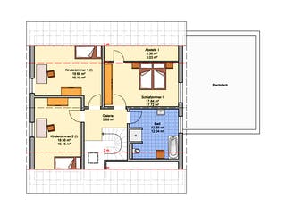 Fertighaus Junto 224 von Fingerhut Haus Schlüsselfertig ab 654868€, Satteldach-Klassiker Grundriss 2