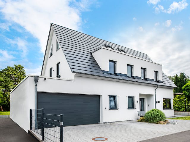 Fertighaus Klino von Fingerhut Haus Schlüsselfertig ab 866070€, Satteldach-Klassiker Außenansicht 3