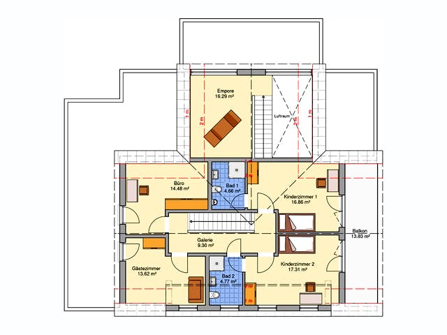 Fertighaus Klino von Fingerhut Haus Schlüsselfertig ab 866070€, Satteldach-Klassiker Grundriss 2