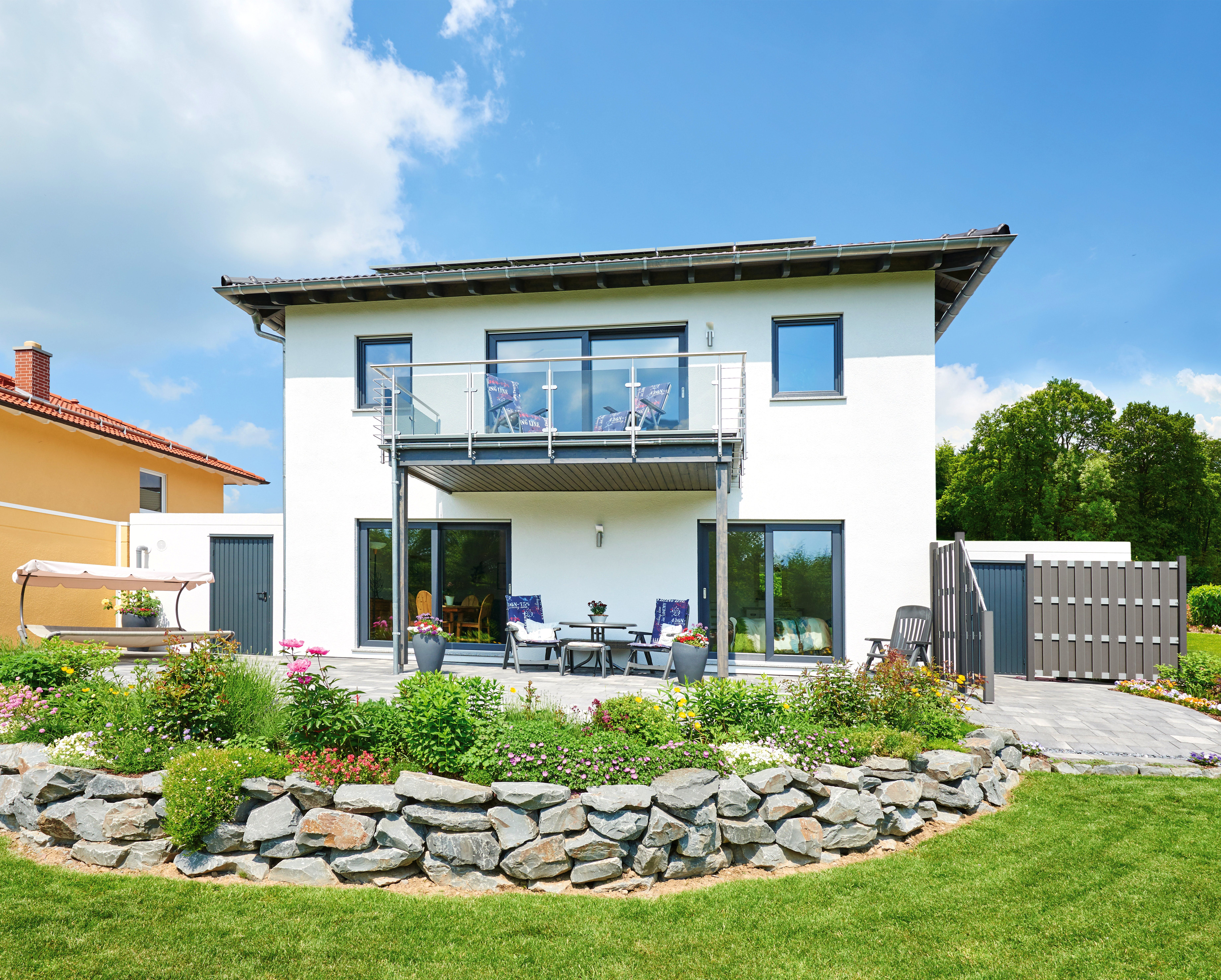 Fertighaus Komforta von Fingerhut Haus Schlüsselfertig ab 485704€, Stadtvilla Außenansicht 2