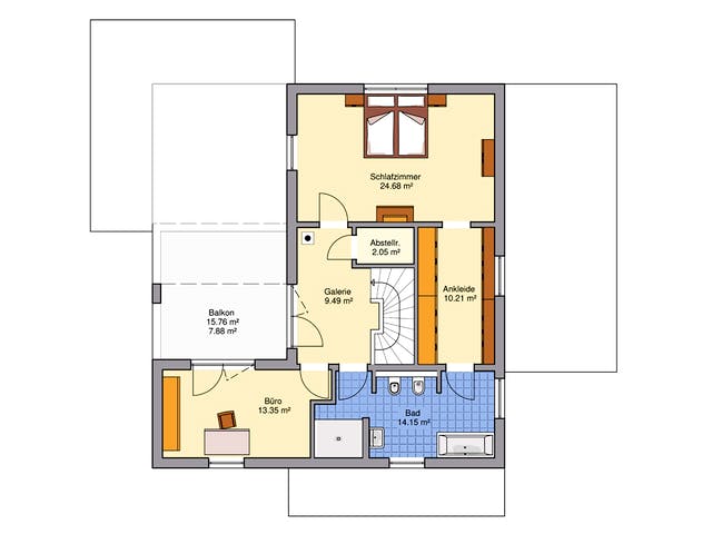 Fertighaus Lageto von Fingerhut Haus Schlüsselfertig ab 691219€, Cubushaus Grundriss 2