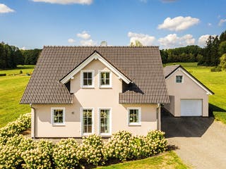 Fertighaus Lando von Fingerhut Haus Schlüsselfertig ab 436768€, Satteldach-Klassiker Außenansicht 3