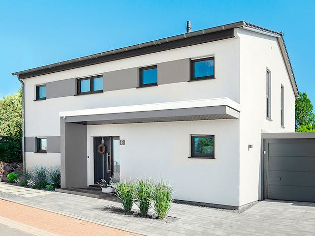 Fertighaus Ludema von Fingerhut Haus, Satteldach-Klassiker Außenansicht 2