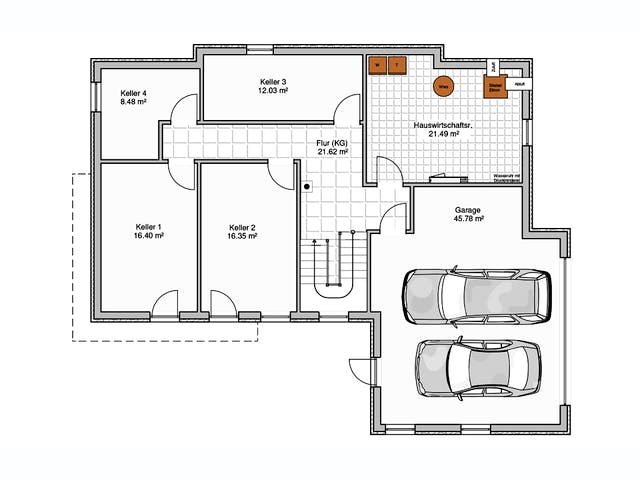 Fertighaus Malgara von Fingerhut Haus, Bungalow Grundriss 2
