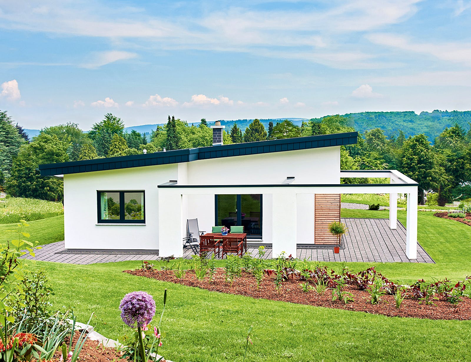 Fertighaus Nivelo von Fingerhut Haus Schlüsselfertig ab 481983€, Bungalow Außenansicht 2