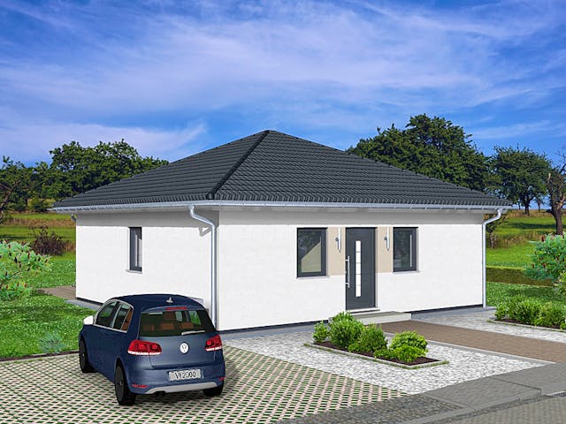 Fertighaus Pico 1 von Fingerhut Haus Schlüsselfertig ab 282934€, Bungalow Außenansicht 2