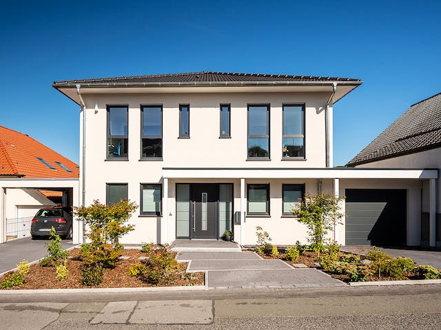 Fertighaus Plata von Fingerhut Haus Schlüsselfertig ab 605008€, Stadtvilla Außenansicht 2