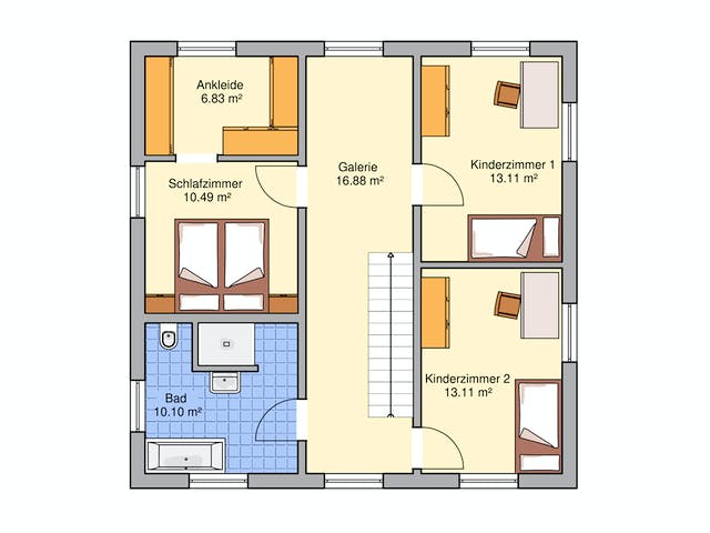 Fertighaus Soccia von Fingerhut Haus Schlüsselfertig ab 445397€, Stadtvilla Grundriss 2