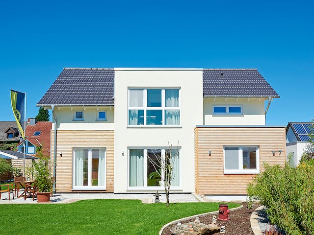 Fertighaus Solaris von Fingerhut Haus Schlüsselfertig ab 464116€, Satteldach-Klassiker Außenansicht 2