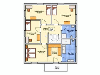 Fertighaus Suro von Fingerhut Haus Schlüsselfertig ab 605649€, Stadtvilla Grundriss 2