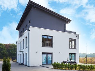 Fertighaus Tasko von Fingerhut Haus Schlüsselfertig ab 973096€, Pultdachhaus Außenansicht 1