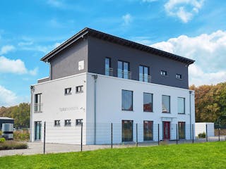 Fertighaus Tasko von Fingerhut Haus Schlüsselfertig ab 973096€, Pultdachhaus Außenansicht 3