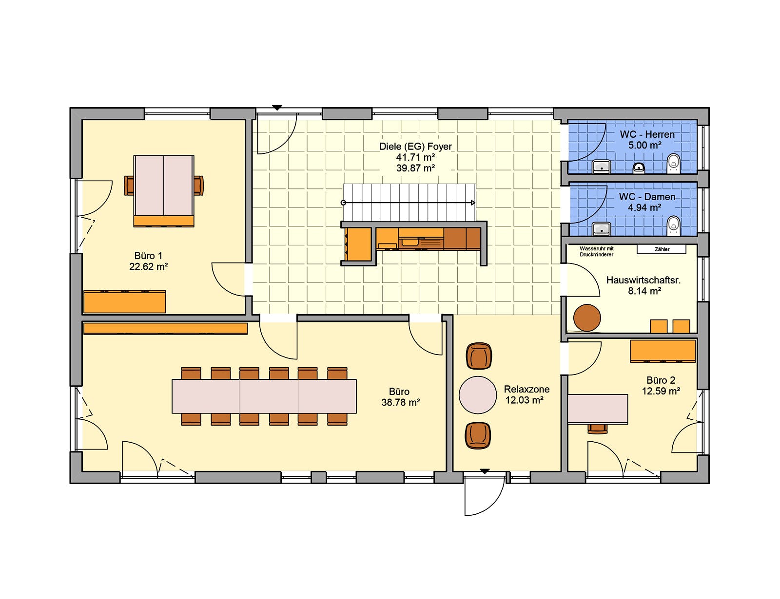 Fertighaus Tasko von Fingerhut Haus Schlüsselfertig ab 973096€, Pultdachhaus Grundriss 1