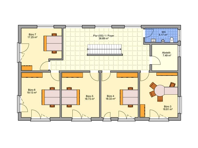 Fertighaus Zweifamilienhaus Tasko von FINGERHUT-HAUS Zwei- & Mehrfamilienhäuser Schlüsselfertig ab 970861€, Grundriss 2