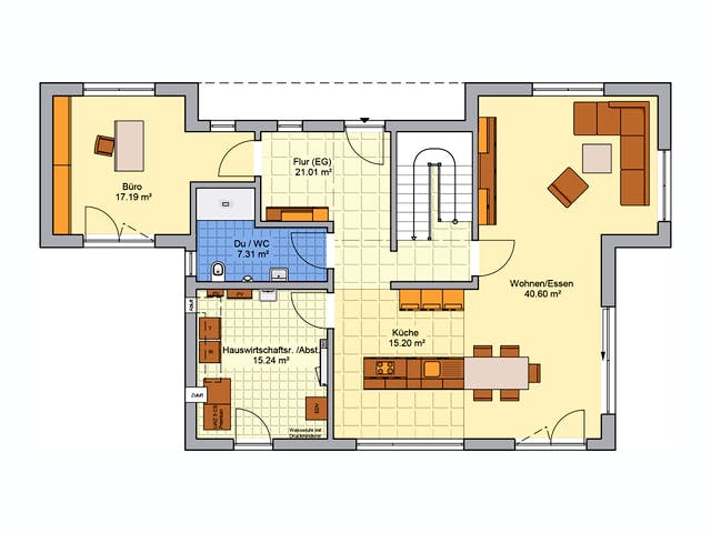 Fertighaus Vilago - MH Neunkhausen von Fingerhut Haus Schlüsselfertig ab 634664€, Cubushaus Grundriss 1