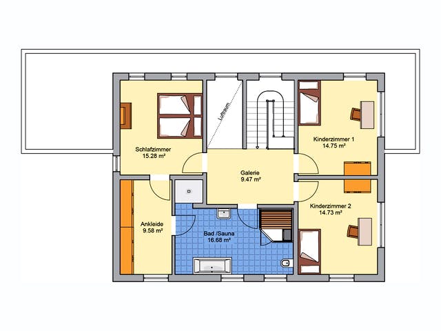 Fertighaus Vilago - MH Neunkhausen von Fingerhut Haus Schlüsselfertig ab 634664€, Cubushaus Grundriss 2