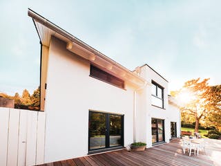 Fertighaus Vinaro von Fingerhut Haus Schlüsselfertig ab 449083€, Satteldach-Klassiker Außenansicht 4