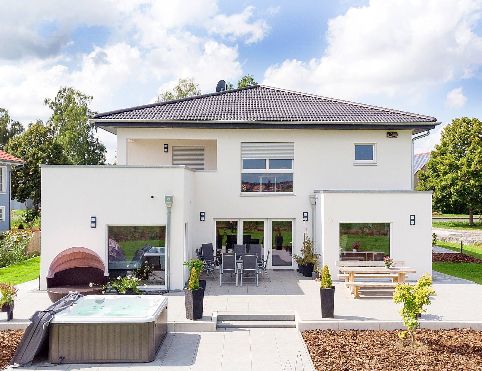 Fertighaus Dreifamilienhaus 241 von FischerHaus Schlüsselfertig ab 1012915€, Stadtvilla Außenansicht 1