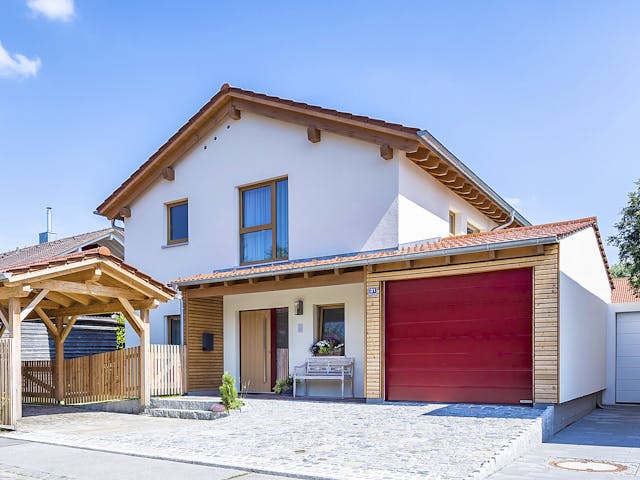 Fertighaus Modern 210 von FischerHaus Schlüsselfertig ab 526396€, Satteldach-Klassiker Außenansicht 1