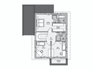 Fertighaus Modern 210 von FischerHaus Schlüsselfertig ab 526396€, Satteldach-Klassiker Grundriss 2