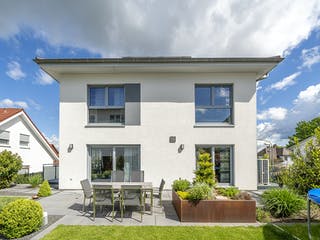 Fertighaus Stadtvilla 211 von FischerHaus Schlüsselfertig ab 550068€, Stadtvilla Außenansicht 1