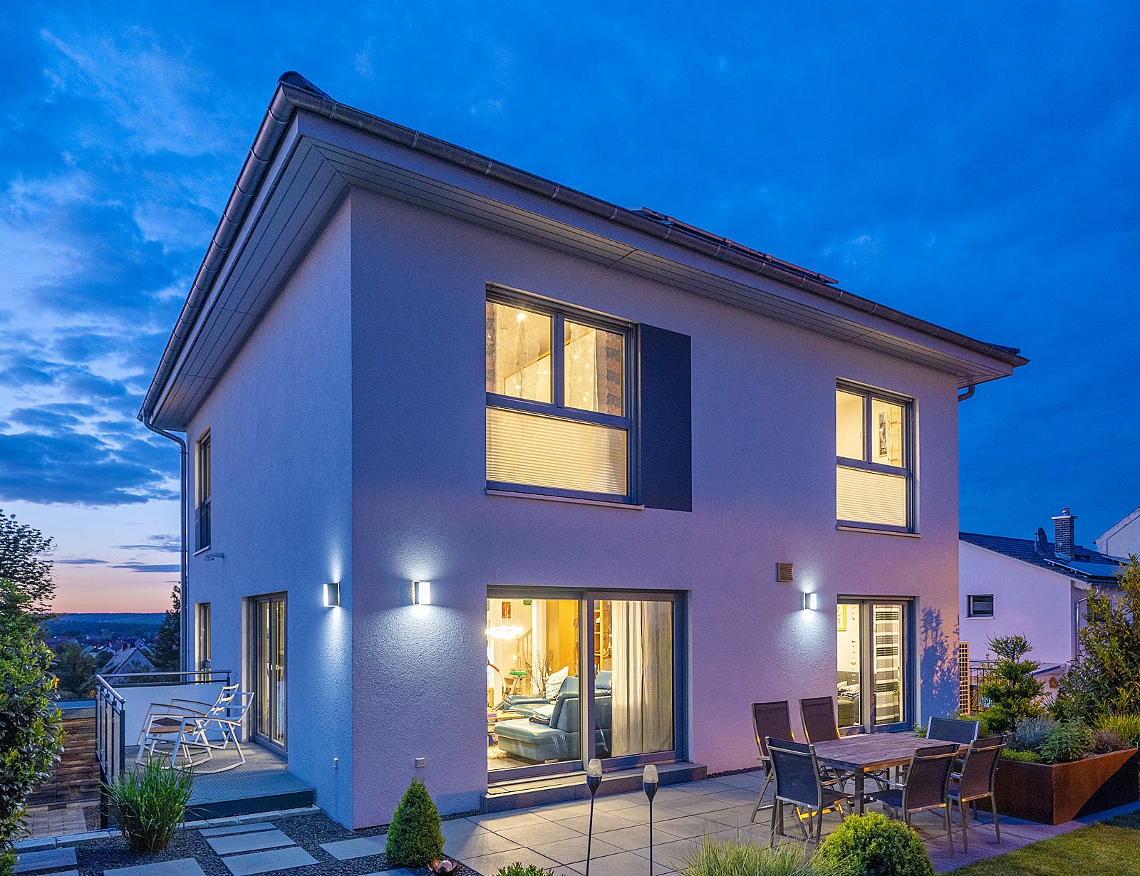 Fertighaus Stadtvilla 211 von FischerHaus Schlüsselfertig ab 550068€, Stadtvilla Außenansicht 2