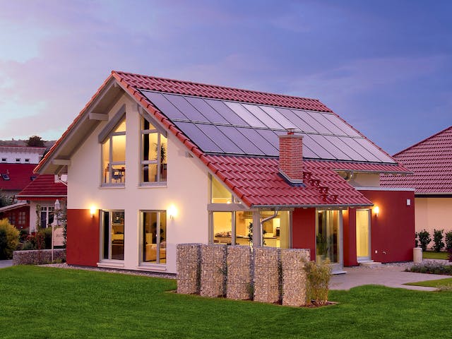 Fertighaus MH Marburg - frei geplant - FLAIRplus von FingerHaus Schlüsselfertig ab 411640€, Außenansicht 3