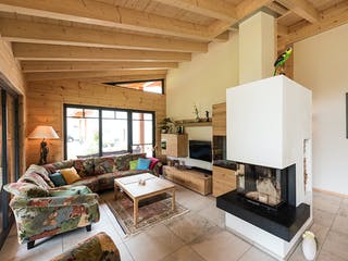 Blockhaus Am Oberrhein von Fullwood Wohnblockhaus Ausbauhaus ab 340000€, Bungalow Innenansicht 2