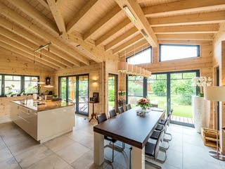 Blockhaus Am Oberrhein von Fullwood Wohnblockhaus Ausbauhaus ab 340000€, Bungalow Innenansicht 6