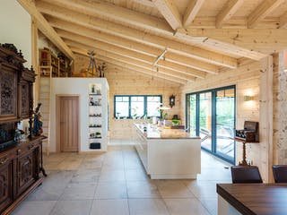 Blockhaus Am Oberrhein von Fullwood Wohnblockhaus Ausbauhaus ab 340000€, Bungalow Innenansicht 7