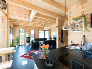 Blockhaus Auf der Röth von Fullwood Wohnblockhaus Bausatzhaus ab 200000€, Blockhaus Innenansicht 5
