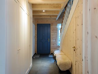 Blockhaus Im Eichenhain von Fullwood Wohnblockhaus Ausbauhaus ab 390000€, Blockhaus Innenansicht 10