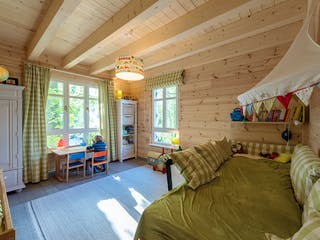 Blockhaus Im Eichenhain von Fullwood Wohnblockhaus Ausbauhaus ab 390000€, Blockhaus Innenansicht 14