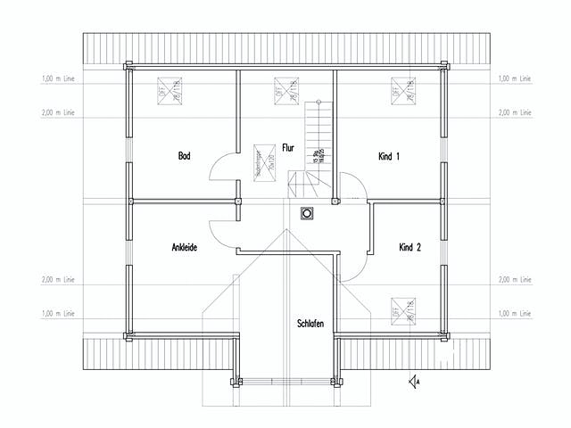 Blockhaus Köterbergblick von Fullwood Wohnblockhaus Ausbauhaus ab 190000€, Blockhaus Grundriss 2