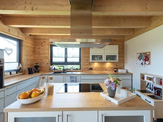 Blockhaus Köterbergblick von Fullwood Wohnblockhaus Bausatzhaus ab 250000€, Blockhaus Innenansicht 7