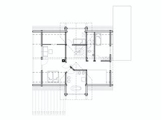 Blockhaus Münsterland von Fullwood Wohnblockhaus Ausbauhaus ab 400000€, Blockhaus Grundriss 2