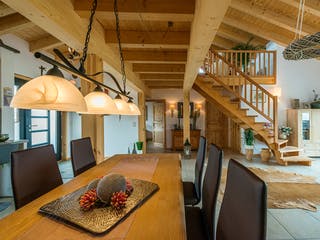 Blockhaus Neffelbach von Fullwood Wohnblockhaus Ausbauhaus ab 300000€, Pultdachhaus Innenansicht 7