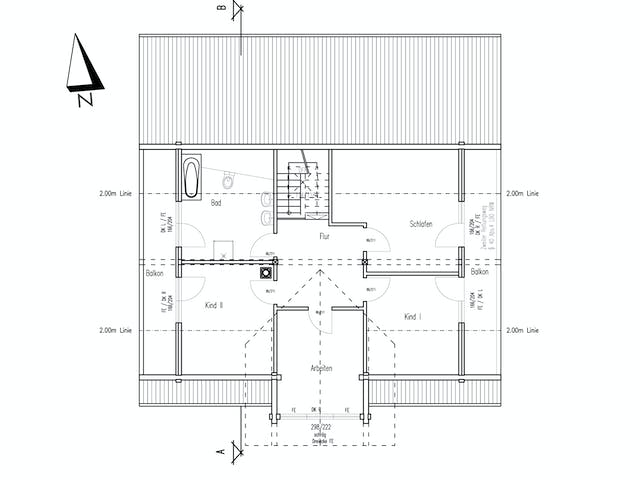 Blockhaus Wiesengrund von Fullwood Wohnblockhaus Ausbauhaus ab 280000€, Blockhaus Grundriss 2