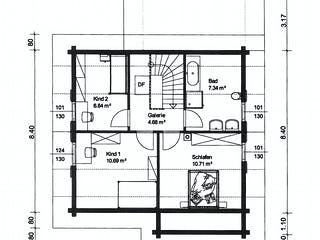 Blockhaus Gomadingen von Rems-Murr-Holzhaus Ausbauhaus ab 263329€, Satteldach-Klassiker Grundriss 2
