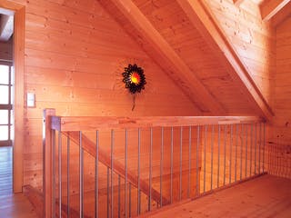 Blockhaus Görwihl von Rems-Murr-Holzhaus Ausbauhaus ab 344710€, Satteldach-Klassiker Innenansicht 6
