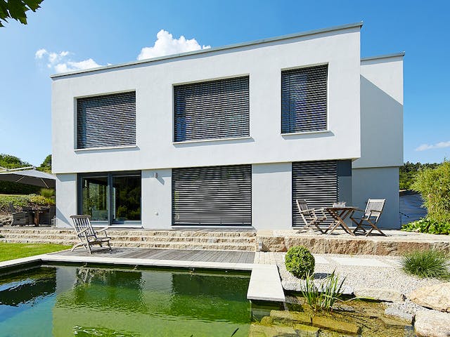 Fertighaus San Marco von GUSSEK HAUS Schlüsselfertig ab 466800€, Cubushaus Außenansicht 2