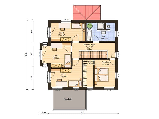 Fertighaus Haas O 163 B von Haas Fertigbau Ausbauhaus ab 267000€, Stadtvilla Grundriss 2